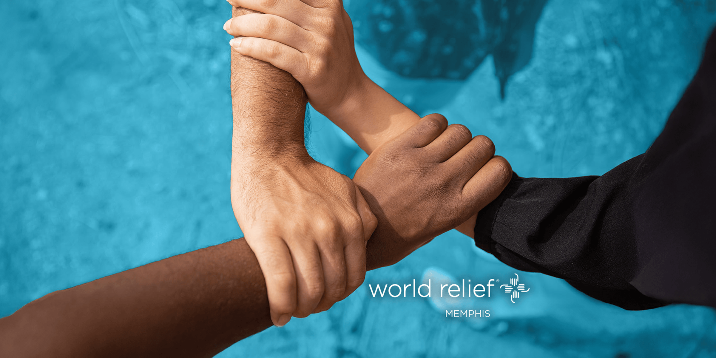 World Relief Memphis branded stickers and apparel